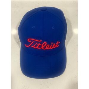 Titleist Youth Performance Golf Hat Blue Red Pro V1 FJ Adjustable Kids Cap